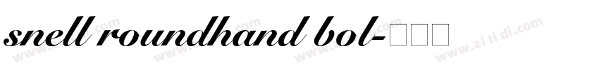 snell roundhand bol字体转换